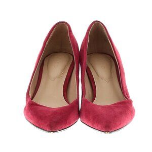 Red Suede Pumps 6.5